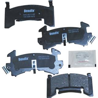Bendix Priority1 CFC154 DISC Brems Pad Set til Avanti II Century Lesabre Regal Riviera Commercial Chassis Deville Eldorado Fleetwood Sevilla Blaz