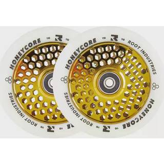 Root Honeycore Hvid 110mm Hjul Til Løbehjul 2-Pak (110mm - Guld)