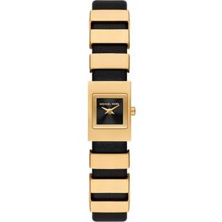 Michael Kors Darrington Black Dial Black Leather Strap Ladies Watch MK4887