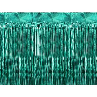 Flaskegrønt foliegardin, 100 x 200 cm