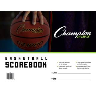 Champion Sports Unisex BB1 Coach og Referee Resultatbøger Hvid 30 spil os