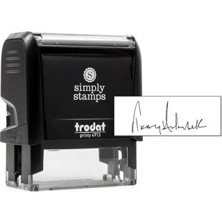 Brugerdefineret signaturstempel - Selvfarvet personlig signaturstempel | V?lg bl?kfarve | Fantastisk til underskrivelse af juridiske dokumentersk