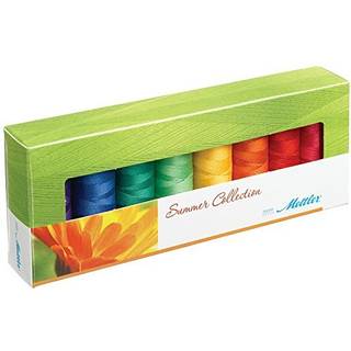 Mettler tr?d silke finish 100% merceriseret bomuldssym?t; 8 Spools sommerfarvekollektion
