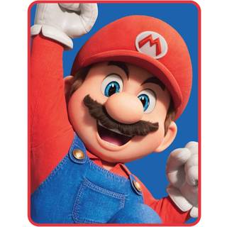 Franco Super Mario Bros. Movie Kids Bedding Super Soft Micro Raschel Throw 46 i X 60 in (100% officielt licenseret produkt)