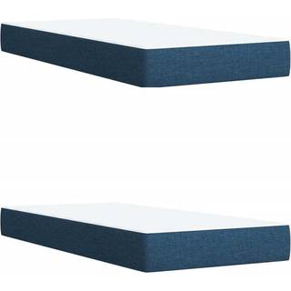 Kontinentalseng Med Madras Stof - Blå / 200 x 200 cm