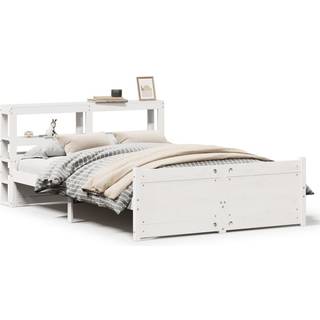 Sengeramme med Hovedgærde Uden Madras Hvid 120x200 Cm