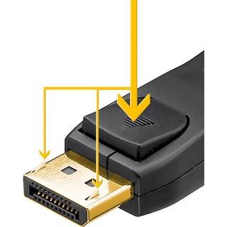 DisplayPort 2.1 certificeret DP40 kabel | 2 meter | PRIS-MATCH