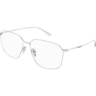 Balenciaga Kvinde BB0414O 002 Optiske stel Acetat Sølv Transparent Firkantet - Sølv