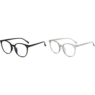 Skærmbriller Anti Blue Light, Sort & Grå - 2 Stk.