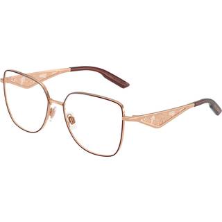 Dolce & Gabbana Kvinde DG1358 1333 Optiske stel Metal Guld Transparent Firkantet Normal