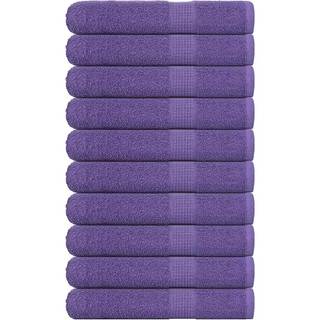 saunahåndklæder 10 stk. 80x200 cm 360g/m2 100 % bomuld lilla