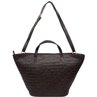 Adax - Lucca Flora shopper - mørkebrun