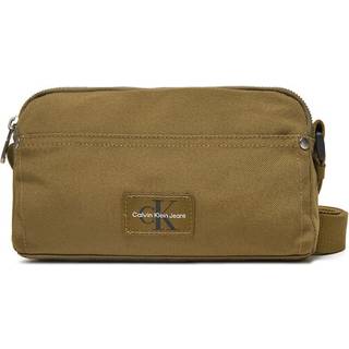 Canvas Crossbody Bag - Green - One Size