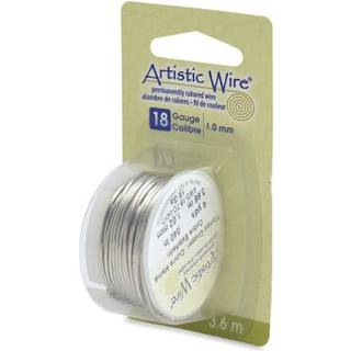 Kunstnerisk ledning 18 gauge pletterbestandig tinnet kobberfartøjstråd sølvfarve 4 yd