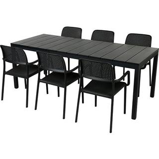 Nardi Rio 140/210 Bora Havemøbelsæt - Antracit