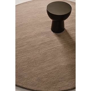 ASIA (Field Unset) rundt uldgulvtæppe 200 cm - Beige