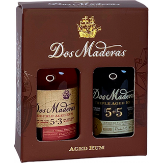 Dos Maderas Carribean Añejo 5+3 & 5+5 Gaveæske, 2x20cl