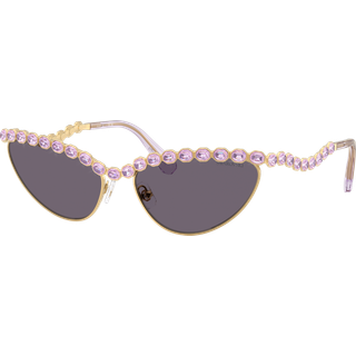 Swarovski Kvinde SK7030 40361A Solbriller Metal Guld Violet Cat Eye Normal