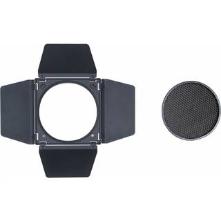 Nanlite BD-BM-RF45 light flap attachment for Bowens standard reflector RF-BM with four light flaps and removable honeycomb grille