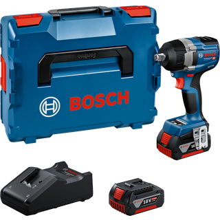 Batteridrevet slagskruetrækker Bosch GDS 18V-750 C Professional; 18 V; 2x5,0 Ah batteri. + L-Boxx 136