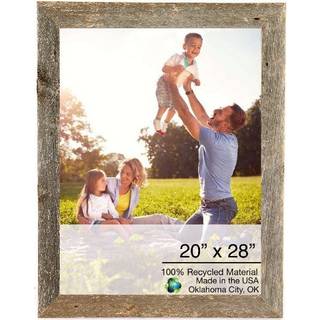 20 """" x 28 """" Rustik bondeg?rd forvitret gr? tr? ramme