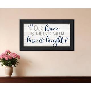 Vores hjem Black Framed Print Wall Art