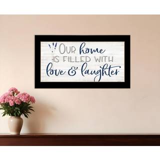 Vores hjem Black Framed Print Wall Art