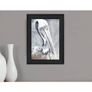 Pelican sort indrammet printv?gskunst