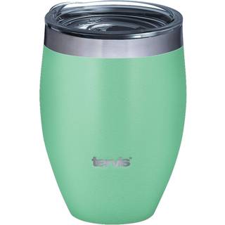 Tervispulver coated rustfrit st?l tredobbelt v?gge isoleret tumbler rejsekop holder drinks kold og varm 12 oz mangrove gr?n