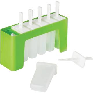 Tovolo silikone bølget popsicleforme med bakke (kongelig lilla) - ispopforme med 6 hulrum til hjemmelavet is pops & frosne snacks - popsicle make