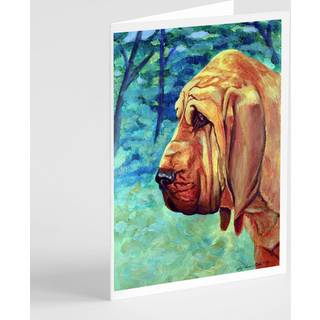 Bloodhound lykønskningskort og konvolutter pakning på 8