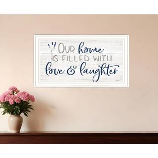 Vores hjem hvide indrammede printv?gskunst