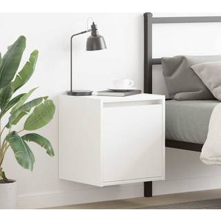 Væghængt Sengebord 38X34X40 Cm Kunsteg - 2 / Hvid