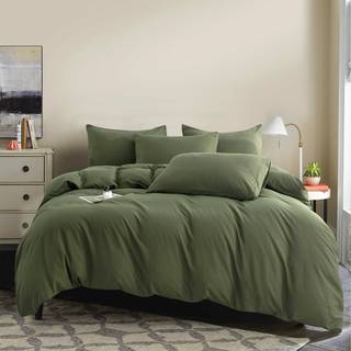 Jane Yre Green Duvet Cover King 100% børstet mikrofiber 3 stykker dyneovertræk konge grøn 1 dyneafdækning pillowcases med lynlås lukning luksus