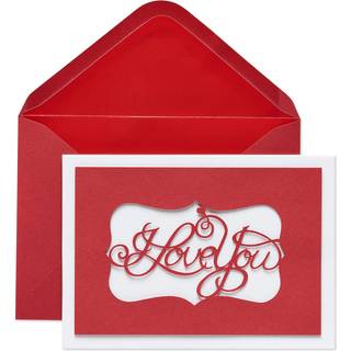 Papyrus romantisk valentinsdagskort (af hele mit hjerte)