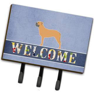 """" Caroline's Treasures Bullmastiff Welcome Wall Hook Triple """"