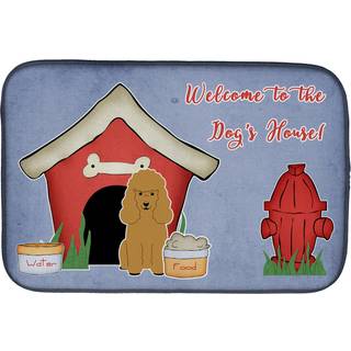 """" Caroline's Treasures Dog House Collection Poodle Tan Dish Drying Mat 14 """" """" X 21 """" """" """"