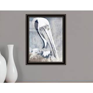 Pelican sort indrammet printv?gskunst