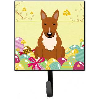 """" Caroline's Treasures Easter Eggs Bull Terrier Red Wall Hook Small Multicolor """"