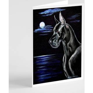 Sort stor dansker i måneskin -lykønskningskort og konvolutter pakning af 8