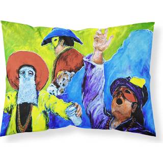 """" Caroline's Treasures MW1107Pillowcase Mardi Gras Moisture Wicking Fabric Standard Pillowcase Large Multicolor """"