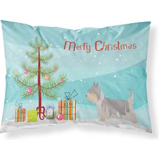 """" Caroline's Treasures Australian Silky Terrier Pillowcase Standard Christmas Tree """"
