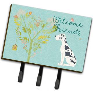 """" Caroline's Treasures byder venner Harlequin Dane Wall Hook Triple """"