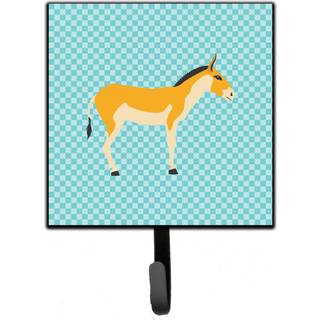 """" Carolines skatte Turkmensk Kulan Donkey Blue Check Wall Hook Small Multicolor """"