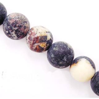 Matte ?delsten perler til smykker, der fremstiller solgt pr. Taske 5 tr?de inde (mat sort turkis 8mm)