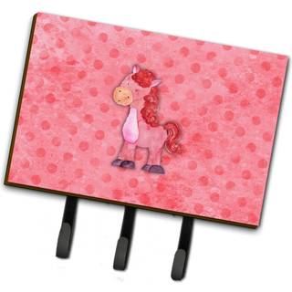 """" Caroline's Treasures Polkadot Horse Watercolor Wall Hook Triple Multicolor """"