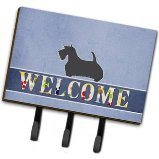 """" Caroline's Treasures Scottish Terrier Welcome Wall Hook Triple Multicolor """"