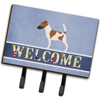 """" Caroline's Treasures Glat Fox Terrier Welcome Wall Hook Triple """"