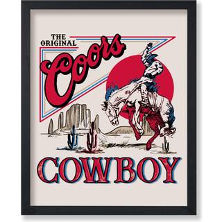 Plakat Master Vintage Advertising Plakat - Retro Western Print - Cowboy Funky Wild West Rodeo Beer Trendy Aesthetic - Gave til ven - V?gindretnin