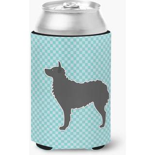 """" Caroline's Treasures kroatiske fårehund -checkerboard Blue Can eller flaskehugger BB3721cc kan hugger flerfarvet """"
